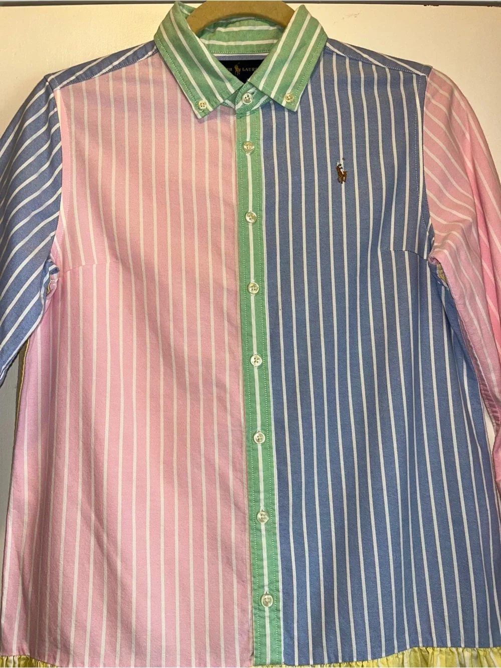 Ralph Lauren Oxford Multi Color Striped Shirtdress